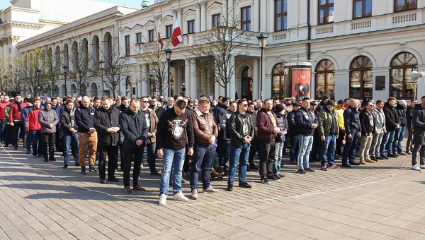 MAN,ROSARY,WARSAW,POLAND