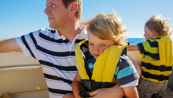 FATHER, BOAT, KIDS