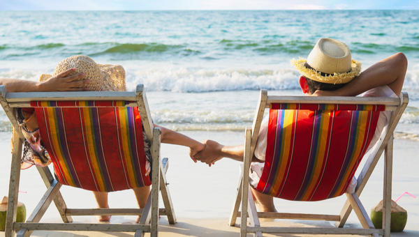 SEA, COUPLE, RELAX