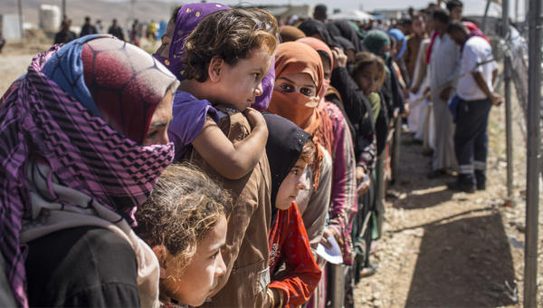 camp de réfugiés en Irak
