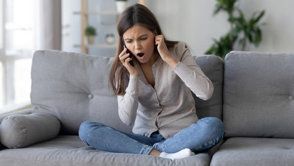 Woman, Home, Phone, Complain, Talk