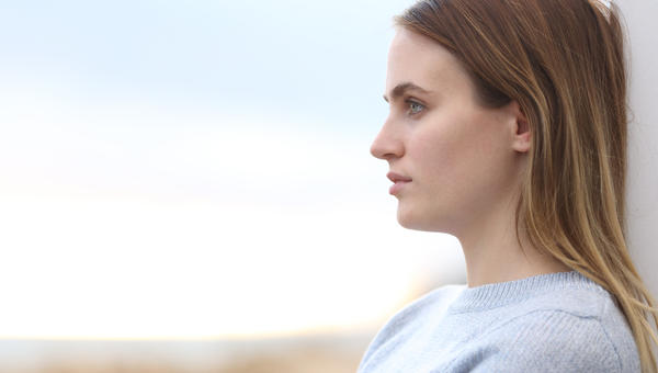 GIRL, PORTRAIT, SERIOUS