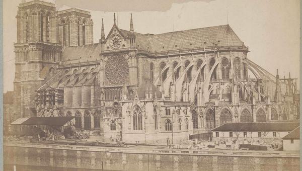 notre dame de paris par baldus avant 1858