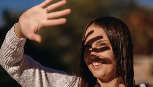 GIRL, SUN, FACE