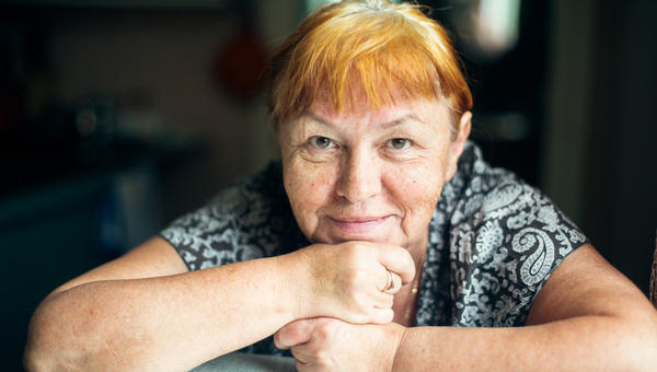 ELDERLY WOMAN,