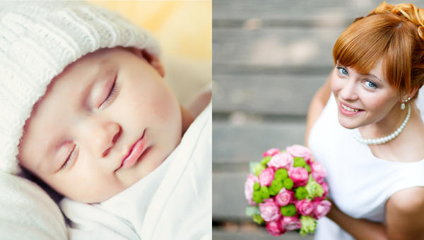 NEWBORN, BRIDE, COLLAGE