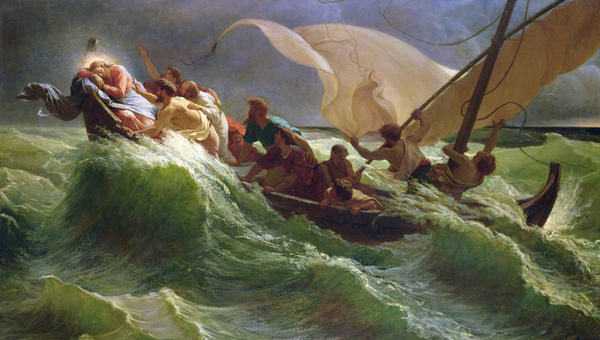 Jesus storm on boat