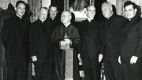 MSGR. HILARY FRANCO WITH FULTON SHEEN