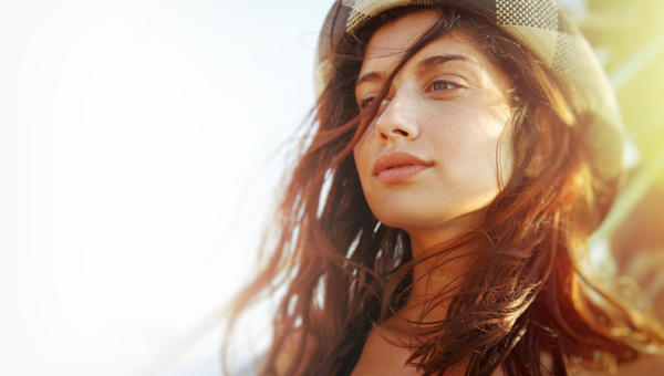 GIRL, FACE, SUNNY
