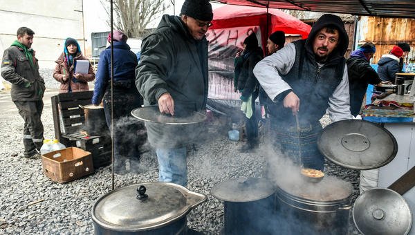 Kuchnia polowa na Ukrainie