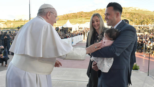 POPE FRANCIS MALTA Basilica of the National Shrine of the Blessed Virgin of Ta' Pinu