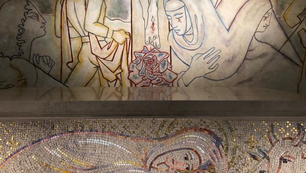 Cocteau;anrep;notre dame de france;london