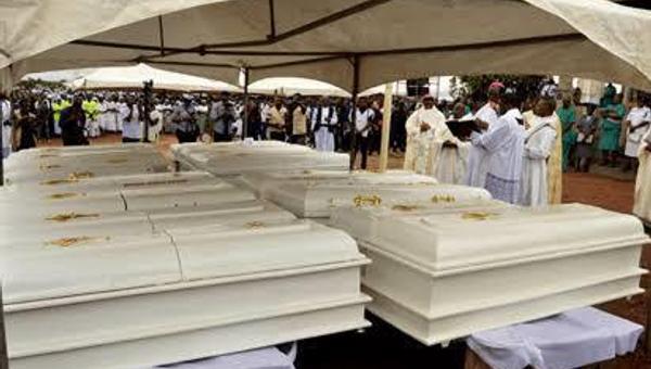 Funeral mass for the victims