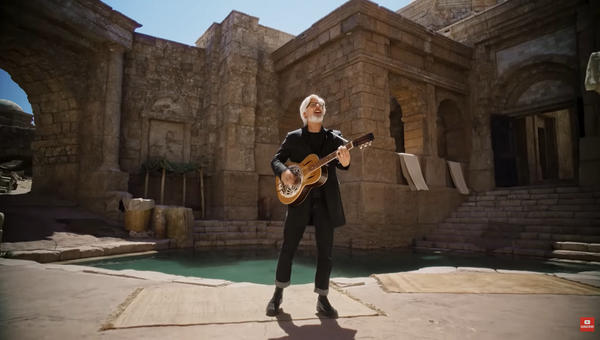 Matt Maher on set of The Chosen to film music video for "The In Between"