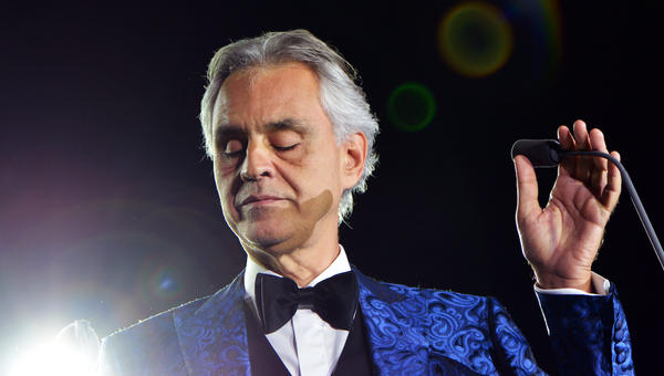The Italian tenor and singer Andrea Bocelli