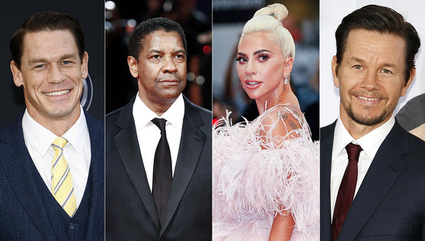 Mark-Wahlberg-Lady-Gaga-Denzel-Washington-John-Cena-Shutterstock