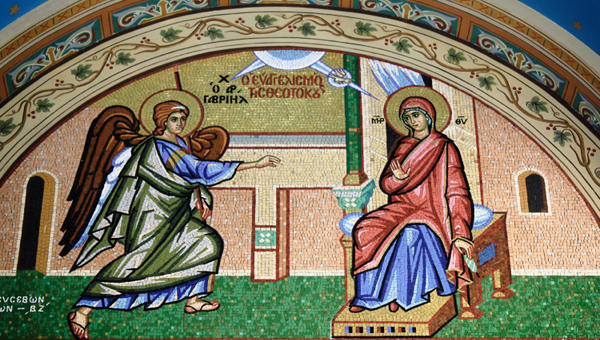 mosaico anunciación