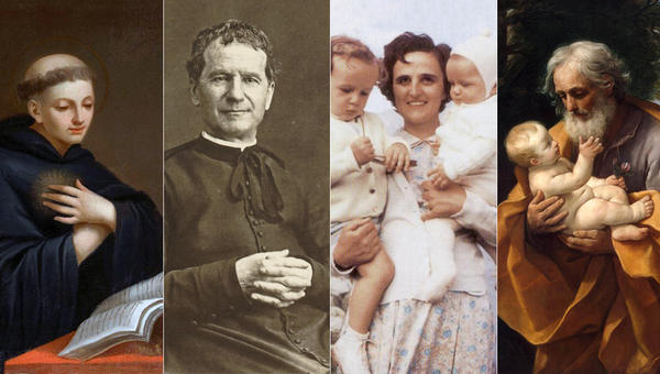 St.-Nicholas-of-Tolentino-Don-Bosco-Gianna-Beretta-Molla-St-Joseph-with-the-Infant-Jesus