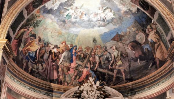 Ábside de la basílica de san Vitalis en Roma
