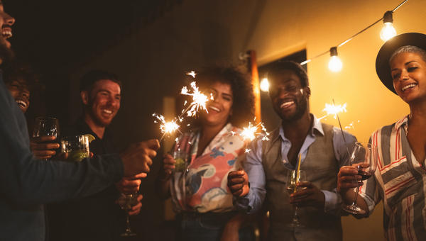 youth happy sparklers wine