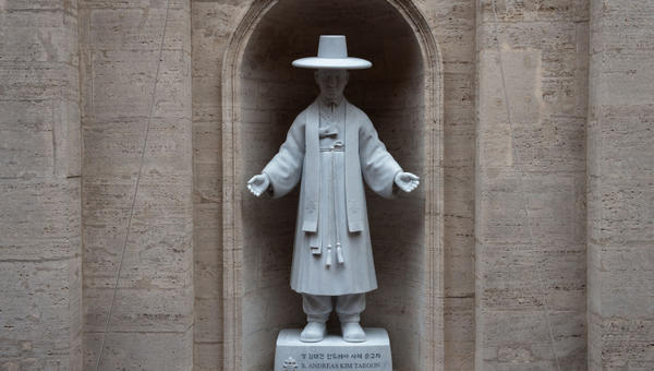 mass in St. Peter's Basilica on the occasion of the unveiling of the statue of St. Andrew Kim Tae-gon, the first Korean-born Catholic priest