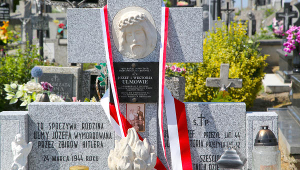 Ulma Family tomb in Markowa Cemetery in Markowa Poland
