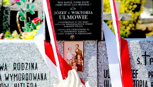 Ulma Family tomb in Markowa Cemetery in Markowa Poland