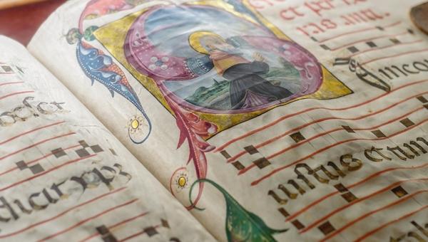 Medieval musical manuscript