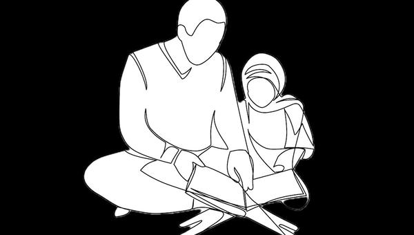 white on black child prayer father teaching
