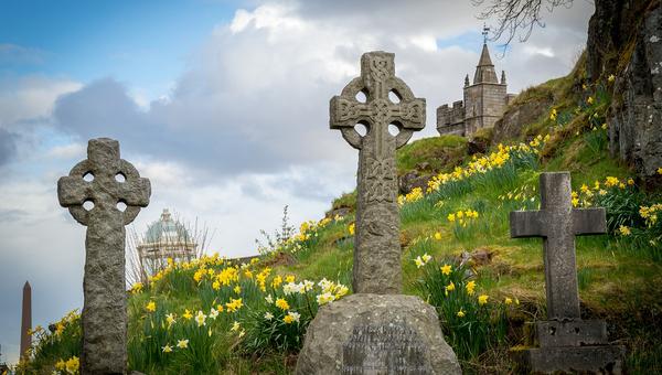 Irish crosses headstones