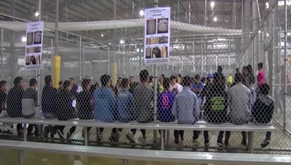 Illegal aliens in detention center