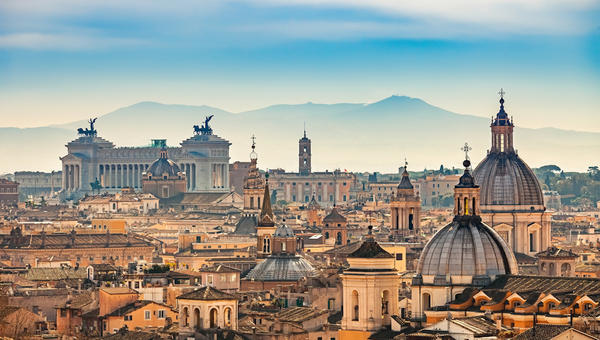 Vista aérea de Roma