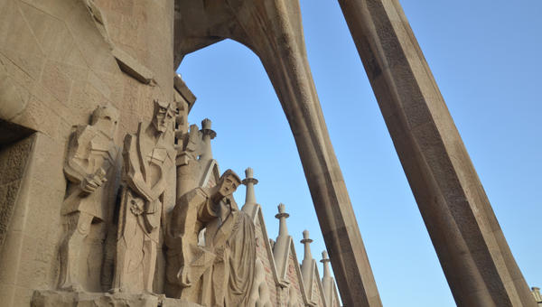 The Sagrada Familia, is a huge Roman Catholic basilica in Barcelona, Spain designed by Antoni Gaudi and is a UNESCO World Heritage Site.