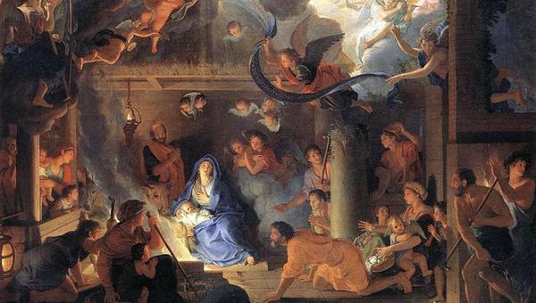 crèche, nativité, noel, tableau, marie