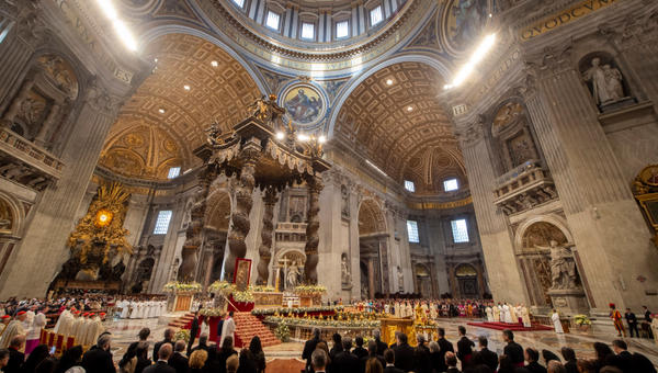 Pope Francis celebrates New Year's Day mass at St. Peter's Basilica