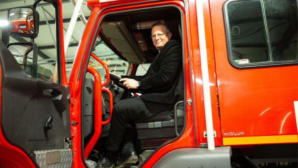 Mgr Valentin, pompiers
