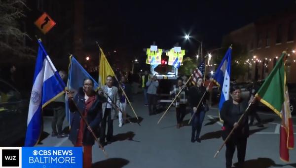 Baltimore Key Bridge procession