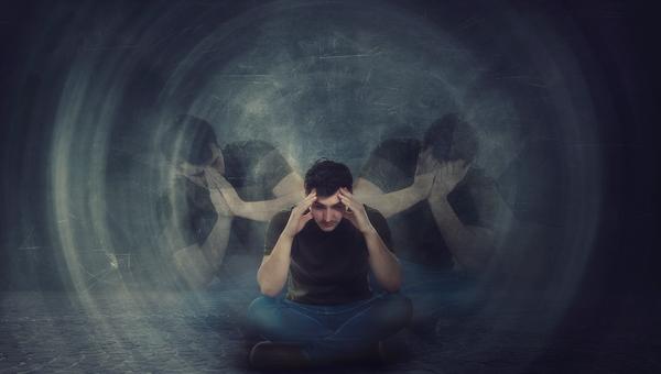 Suffering man