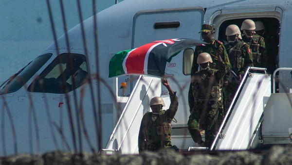 KENYA POLICE OFFICERS ARRIVE IN HAITI
