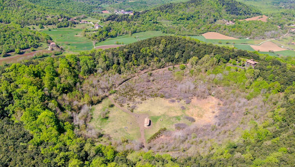 Santa Margarida chapel in La Garrotxa volcanic area