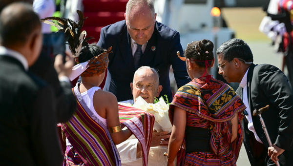 Pope Francis arrived on September 9 in East Timor for the third stop of an Asia-Pacific tour, the longest of the 87-year-old's papacy, according to an AFP reporter travelling with him.