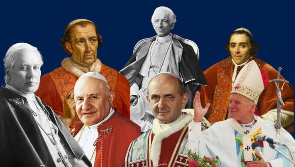 collage of popes