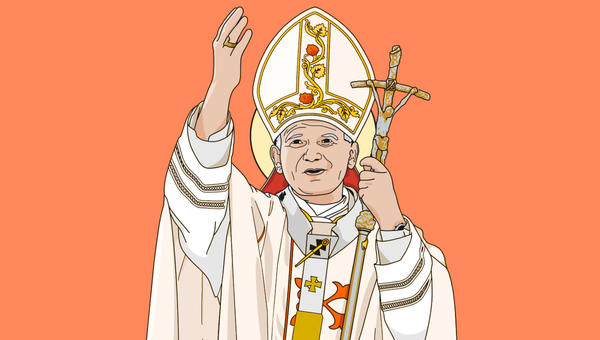 St. John Paul II illustration