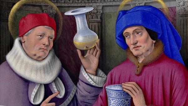Saints Cosmas and Damian - Grandes Heures Anne de Bretagne XVI