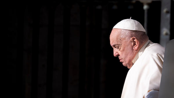 Pope Francis during his weekly general audience in St. Peter's square at the Vatican on November 06, 2024.