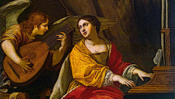 SAINT CECILIA - JACQUES BLANCHARD - ALTERED BY ALETEIA
