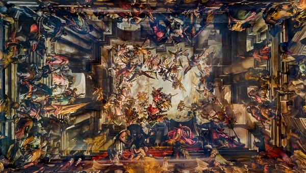 The Martyrdome of Apotheosis, inside Saint Pantaleone's, in Venice