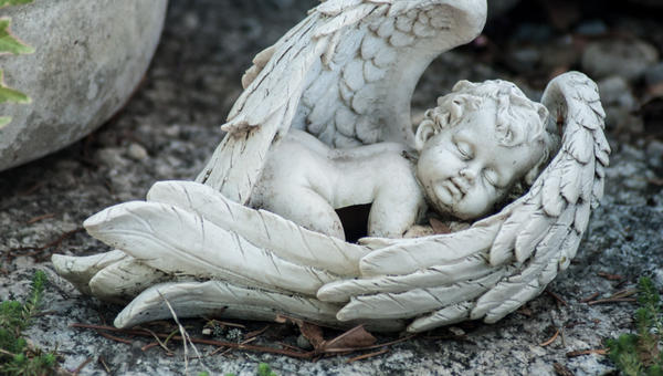 angel baby stone