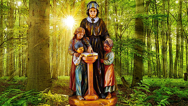 Elizabeth Ann Seton in forest