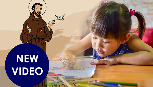 Kid doing lesson plan